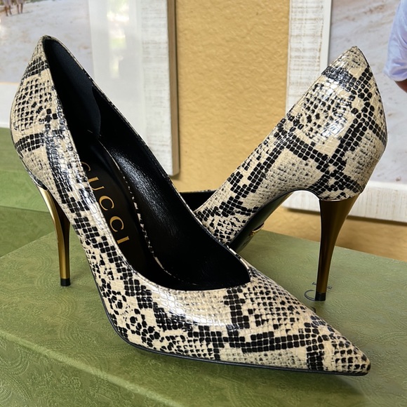 Gucci Python Nappa Calf leather size 38.5(8.5) - Picture 9 of 10